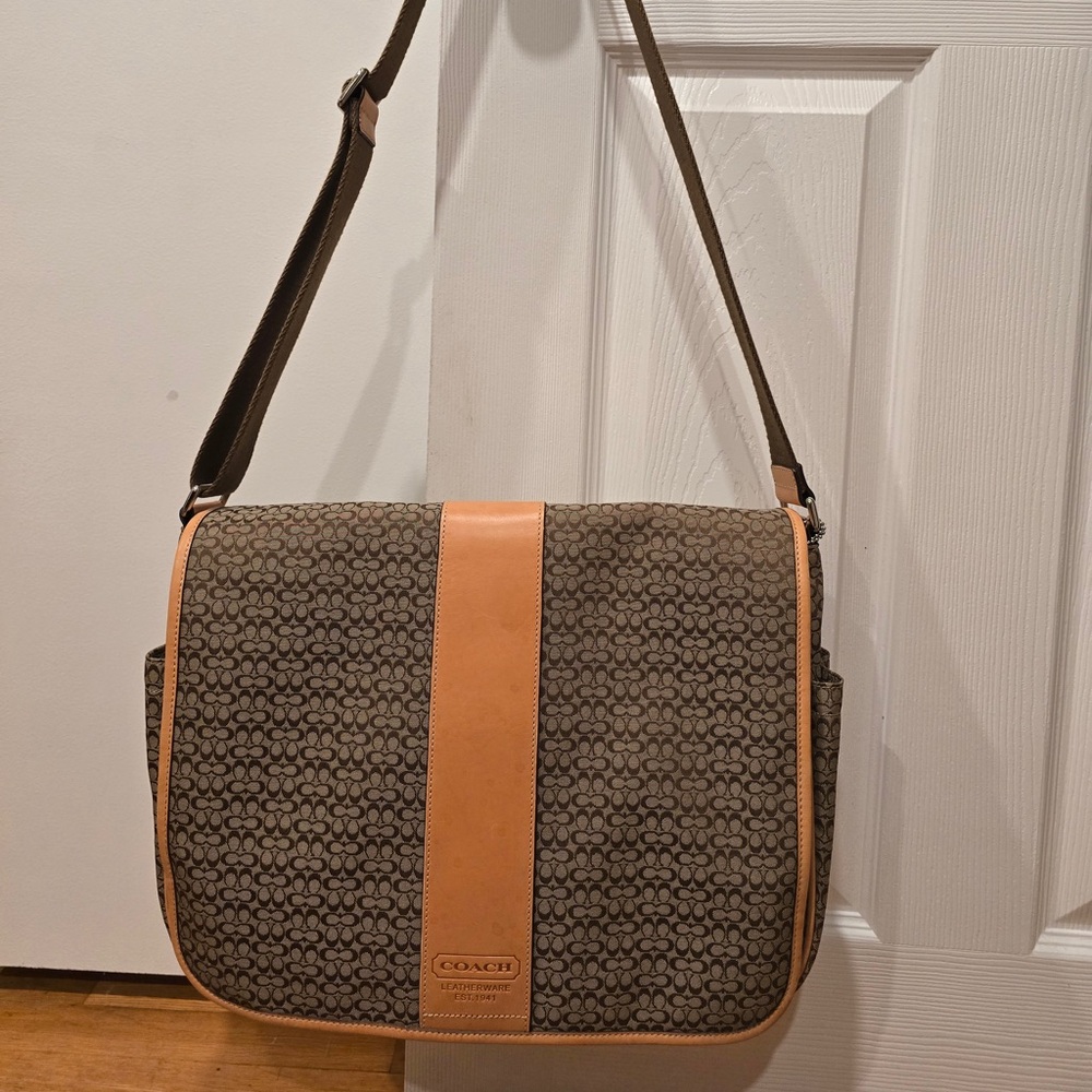 Rare Vintage Signature Coach Laptop Bag